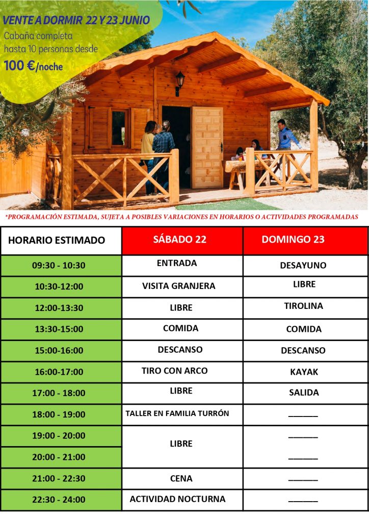 22 y 23 de junio en la Finca